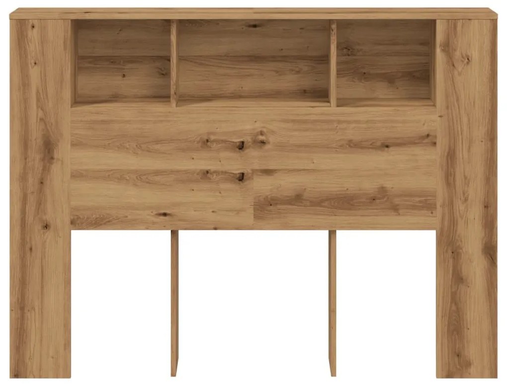 kézműves tölgyfa fejtámla szekrény 140 x 18,5 x 102,5 cm redőzött fa