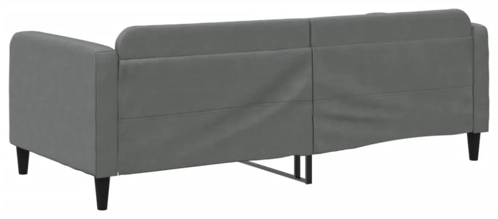 sötétszürke szövet kanapéágy 90 x 200 cm