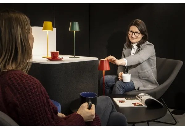 Kanlux 36322 - LED Dimmelhető asztali lámpa INITA LED/1,2W/1800 mAh IP54 piros