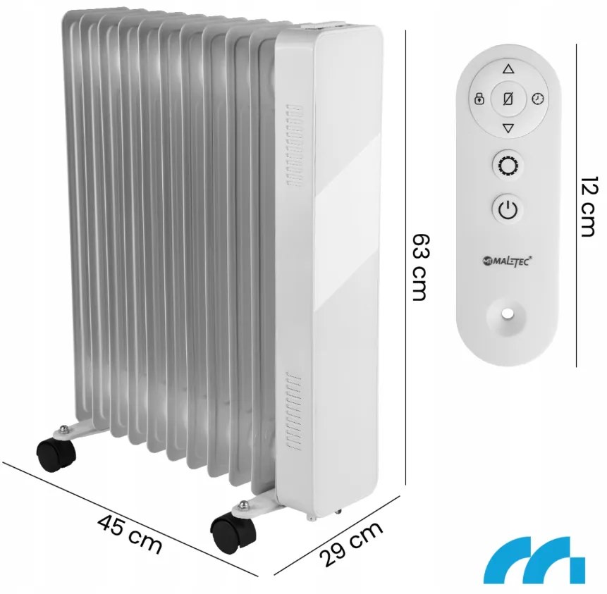 Elektromos olajradiátor MALTEC PROOIL2500WW