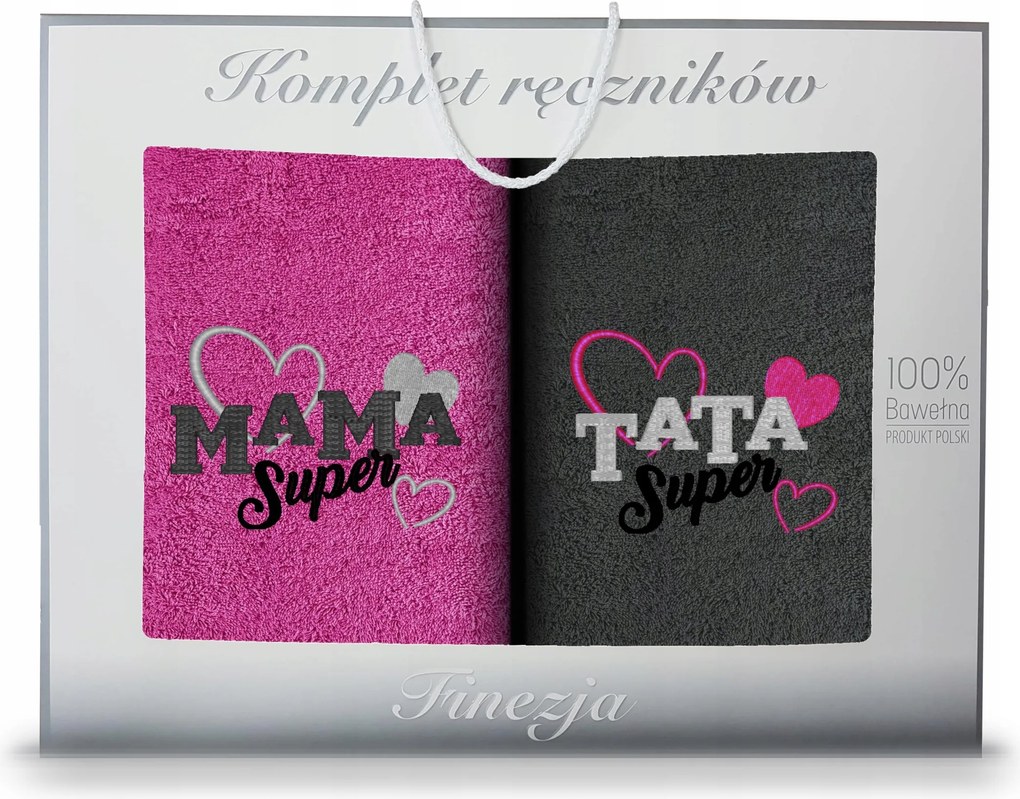 Ajándék Szett 2x Fürdőlepedő 70x140 Anyának És Apának Ajándék Koney