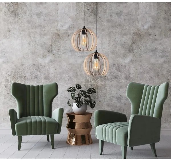 Csillár zsinóron DORO 2xE27/60W/230V