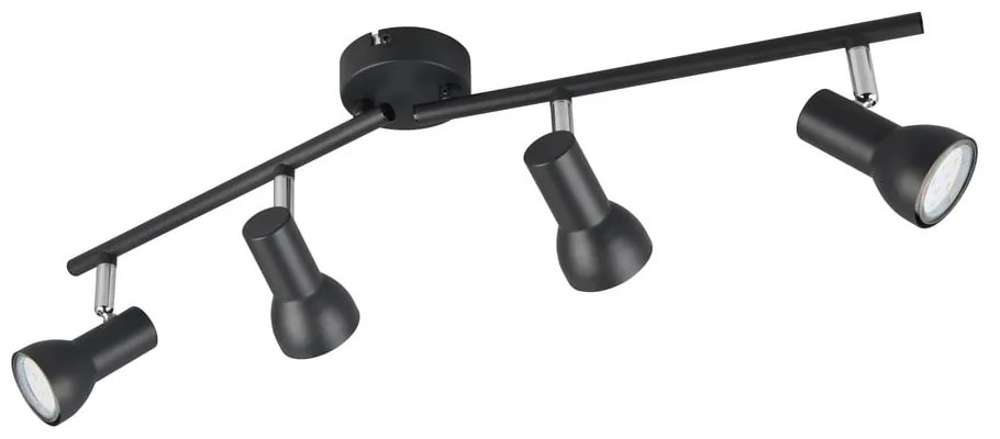 Fekete spotlámpa ø 8 cm Cantar – Reality