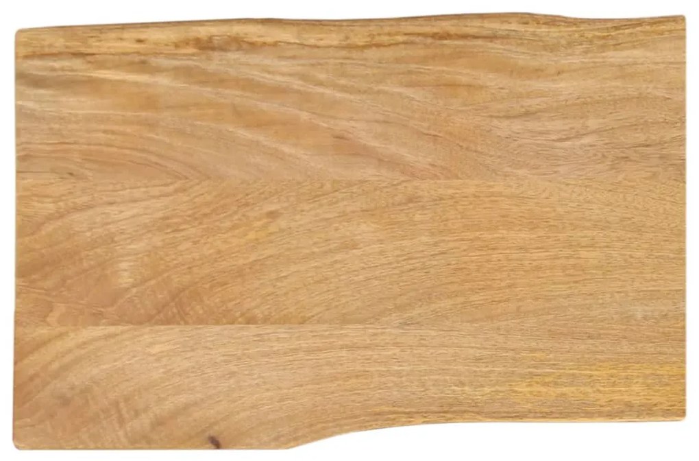 tömör mangófa természetes élű asztallap 70 x 40 x 2,5 cm