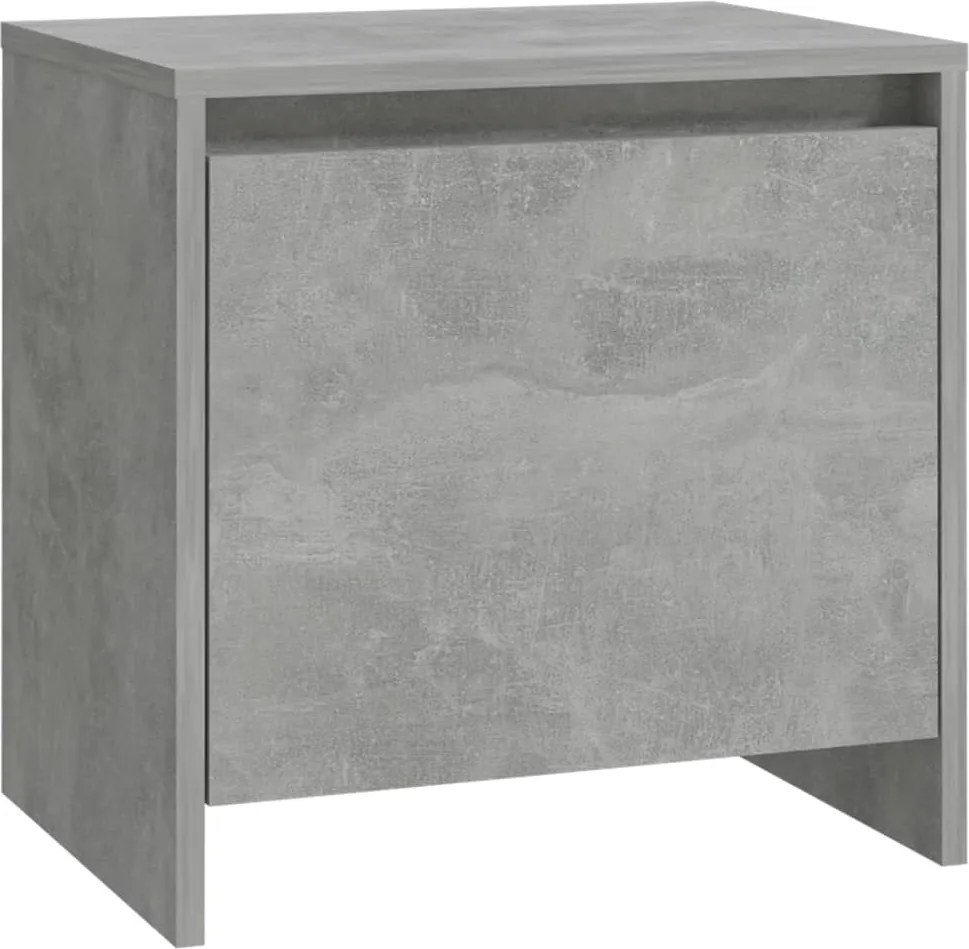 vidaXL betonszürke szerelt fa éjjeliszekrény 45x34x44,5 cm