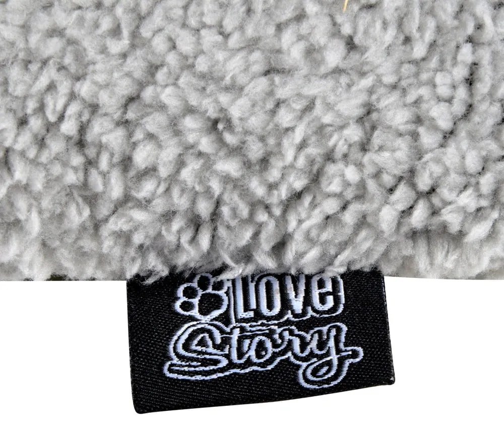 Fekete sherpa takaró kutyáknak 50x80 cm – Love Story