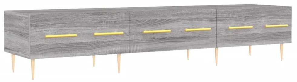 szürke sonoma színű szerelt fa TV-szekrény 150x36x50 cm