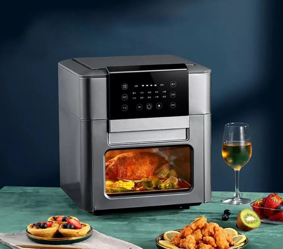NewLine XXL (12L) Digitális kijelzős légkeveréses sütő szürke MDDD322