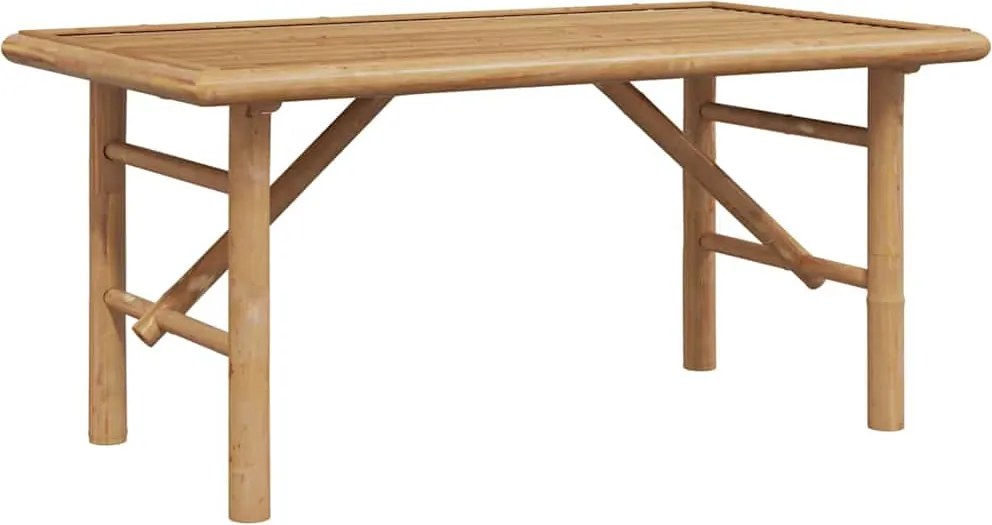vidaXL Dohányzóasztal Barna 90 x 50 x 43 cm bambusz