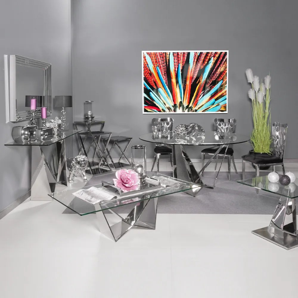 Rege étkezőasztal áttetsző 200x100x75 cm