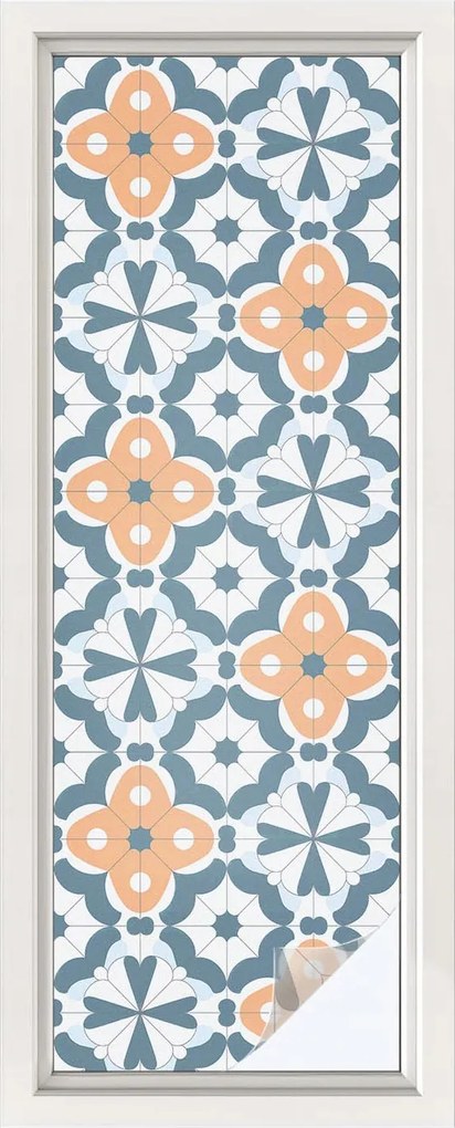 Tejfólia Ablaküveg Védelem és Adatvédelem Mozaik virágok 50x146 cm