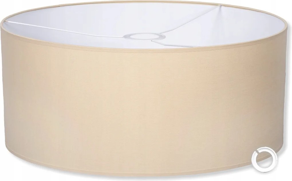 Lámpaernyő Bézs álló lámpához pamut 40 cm nagy csillár lámpabúra