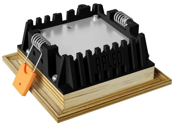 APLED -LED Lámpa SQUARE WOODLINE LED/6W/230V 3000K 12x12 cm fenyő tömör fa