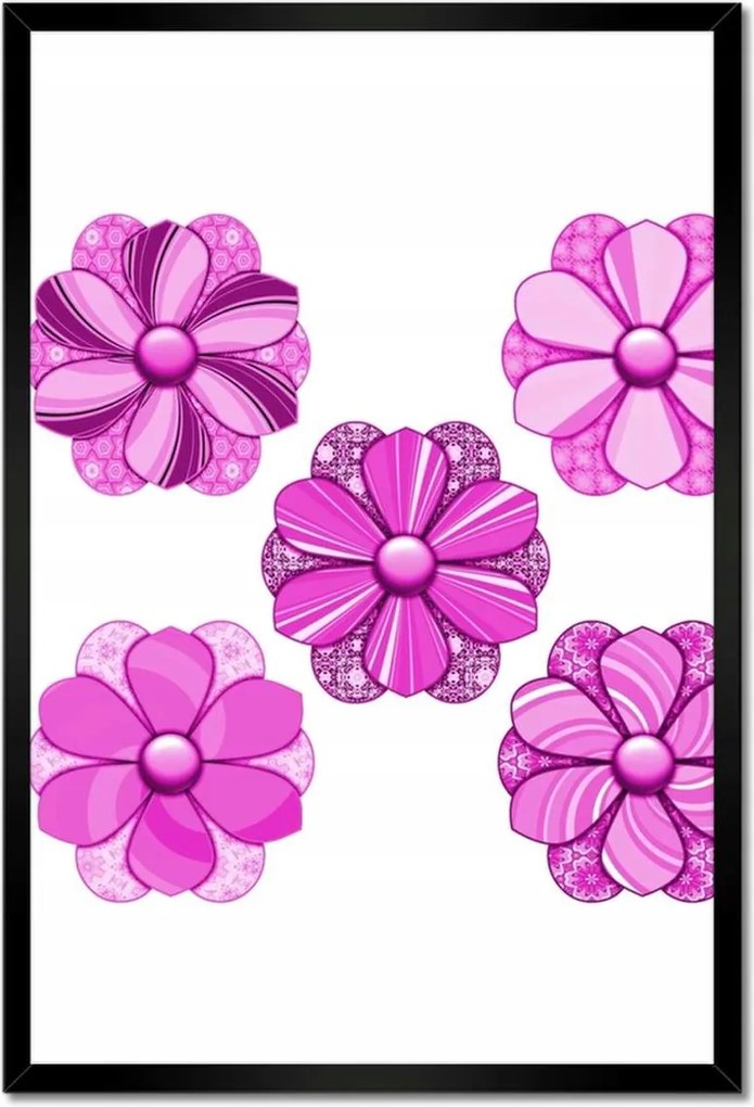 Poszterek keretben 40x60 Finom virágok