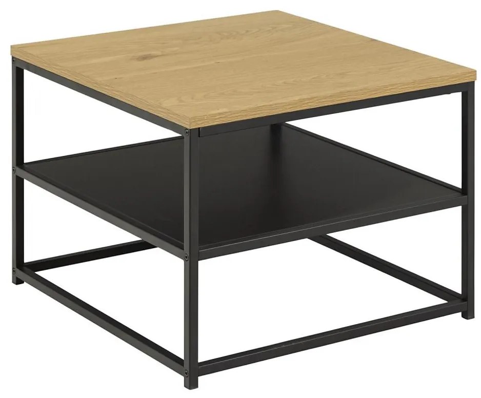 CORA dohányzóasztal, tölgy/fekete