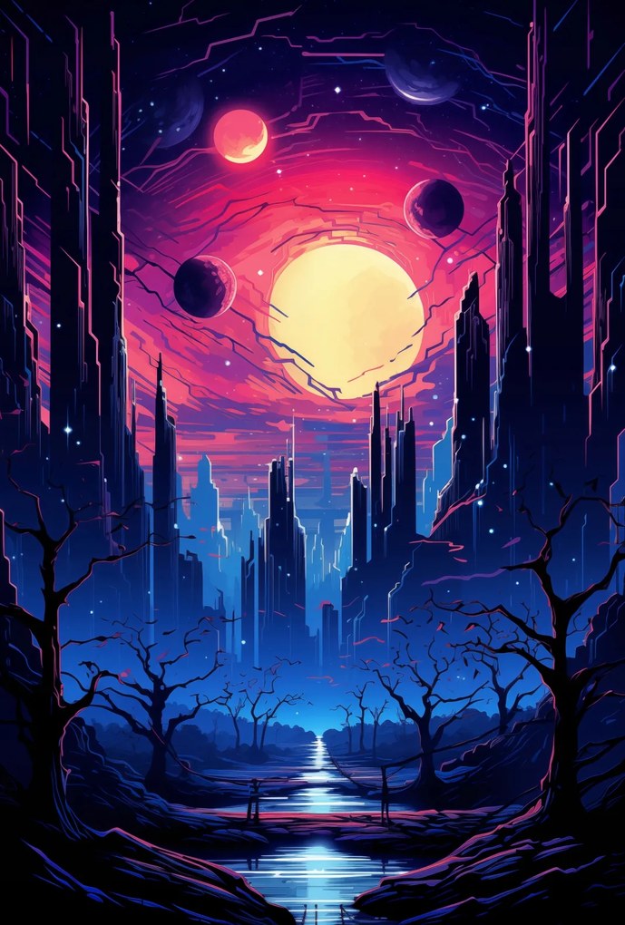 Poszter 67,5x100cm Csillagváros