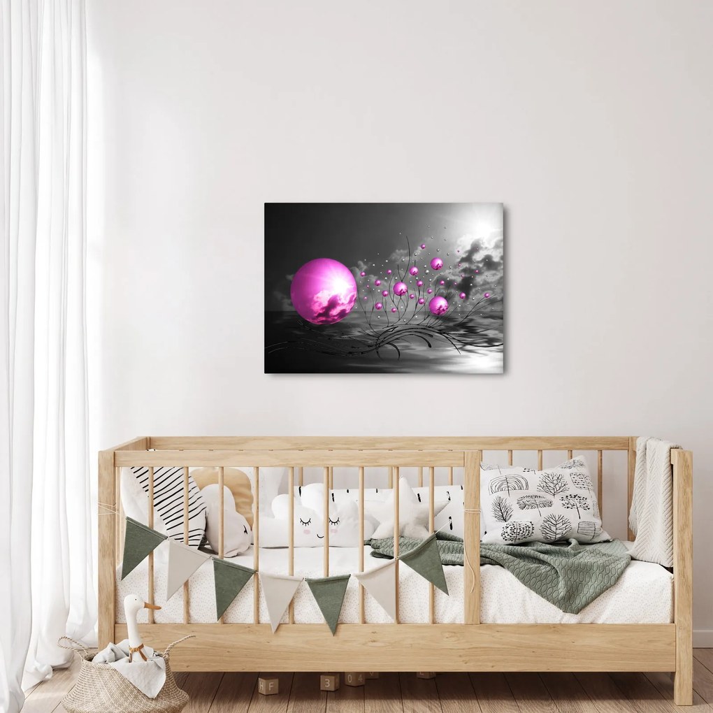 Rózsaszín gömbök képe (70x50 cm)