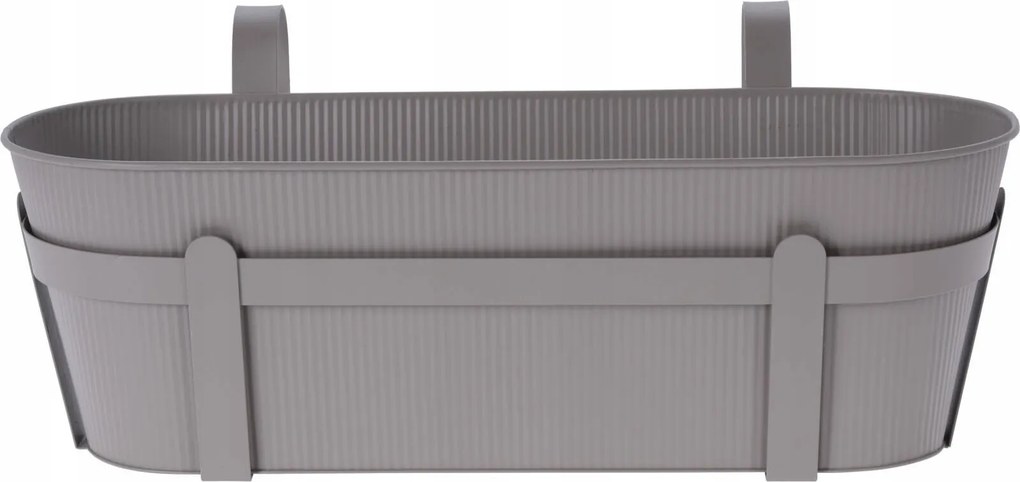 Fém Virágtartó Erkélyre Fogantyúval 36 x 14 CM Progarden