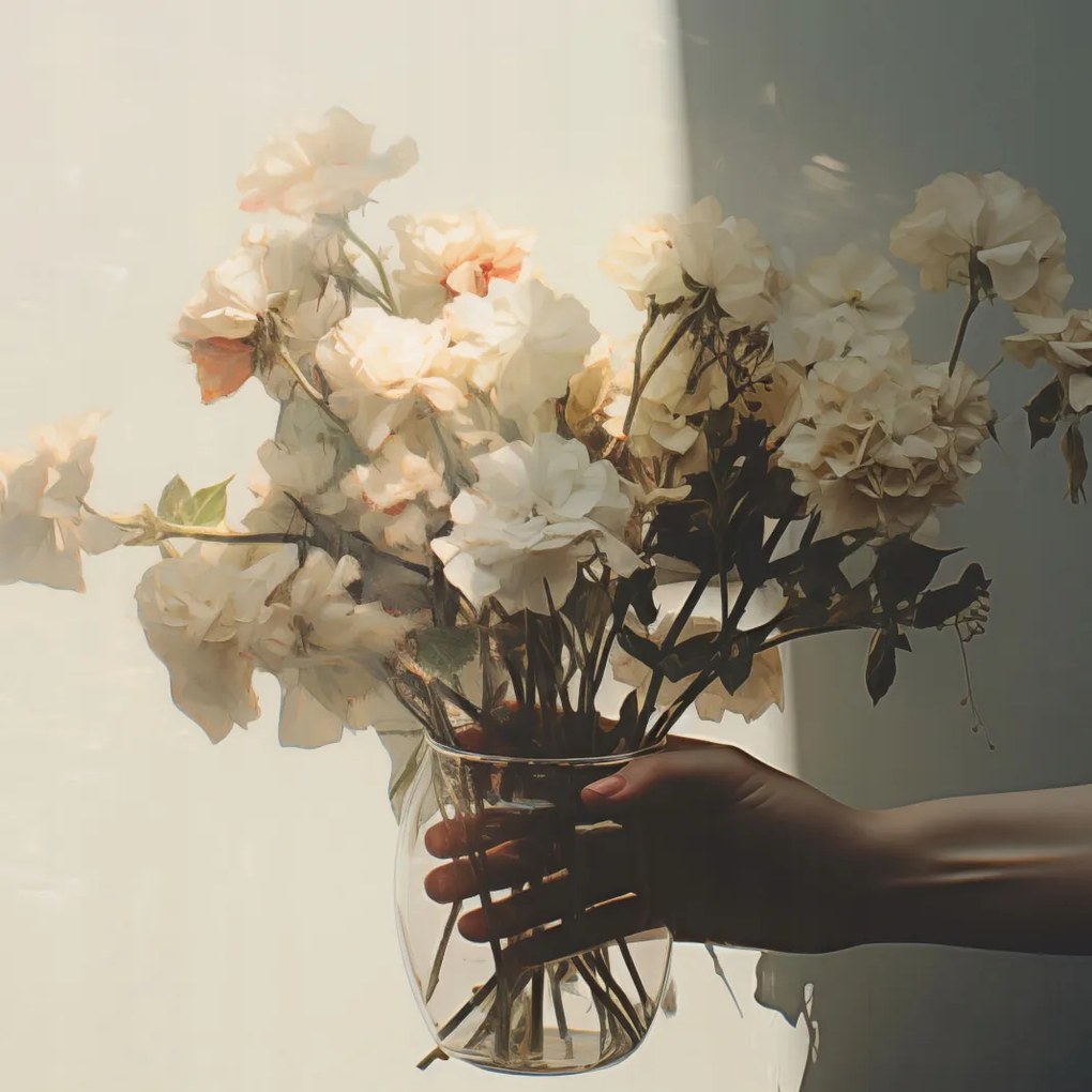 Poszter 40x40cm A csokor múló szépsége