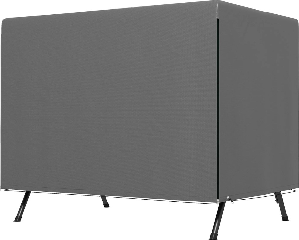 Outsunny Függőágy Takaró Kert Függőágy Takaró Kültéri Függőágy Takaró Cipzárral Vízálló 215x155x150 cm Sötétszürke | Aosom