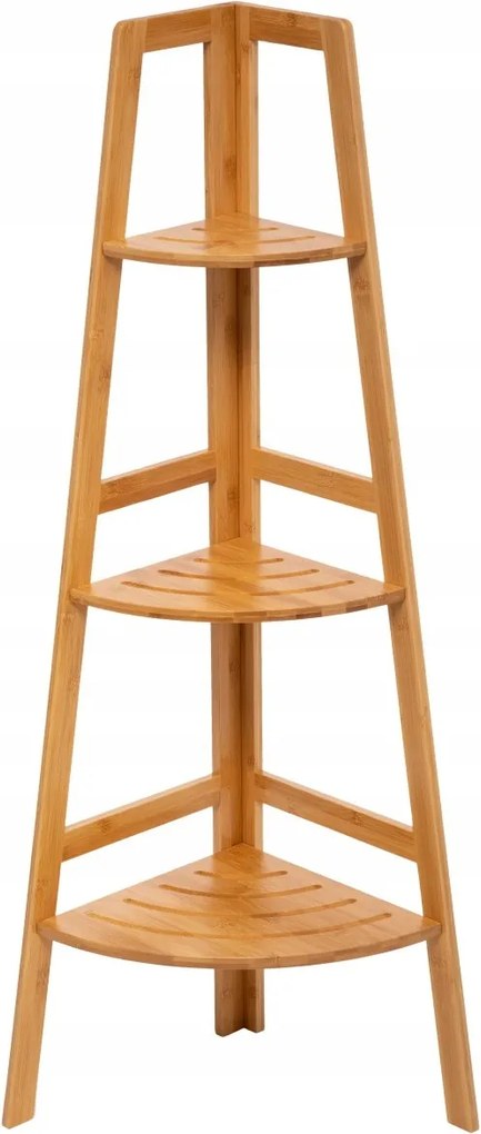 Álló polc 3 szintes Oszlop Szervező szekrény Fürdőszoba kiegészítők