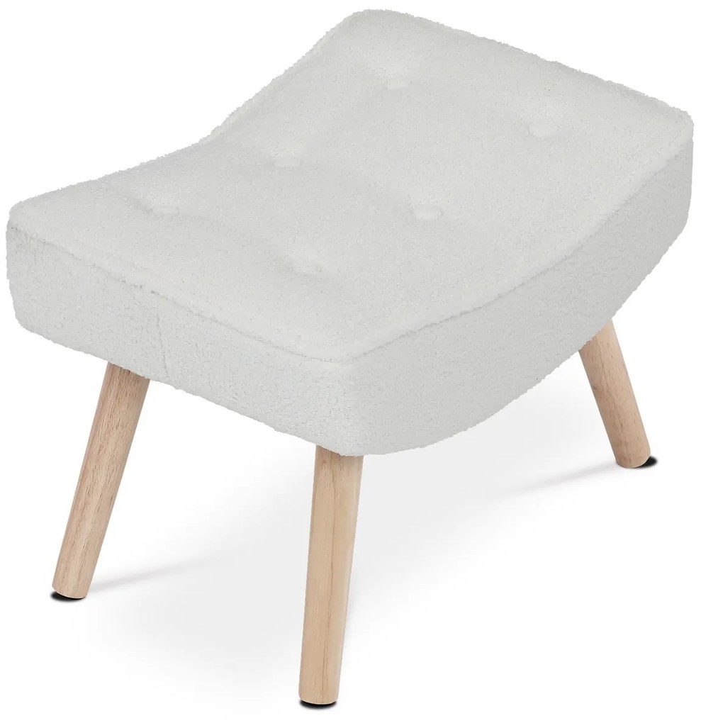 Bouclé WT2 lábtartó, fehér