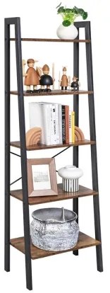 NAVARO könyvespolc barna/fekete