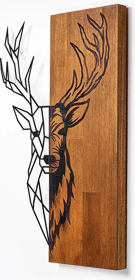 Red Deer 1 fa-fém faldekoráció