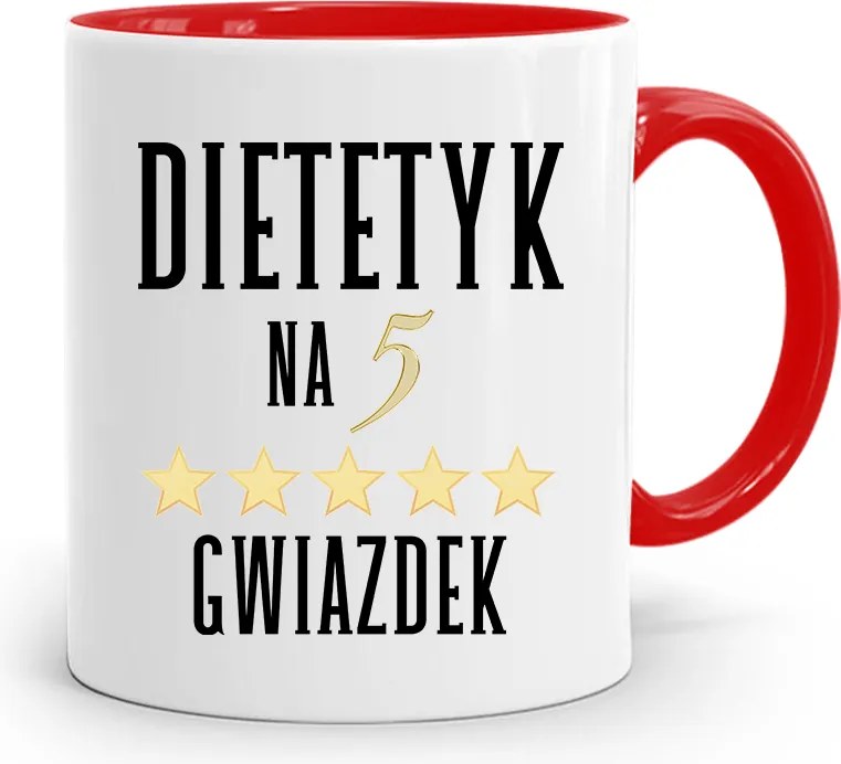 Dietetikusoknak Dietetikus Bögre Piros Ajándék fényképes nyomtatással