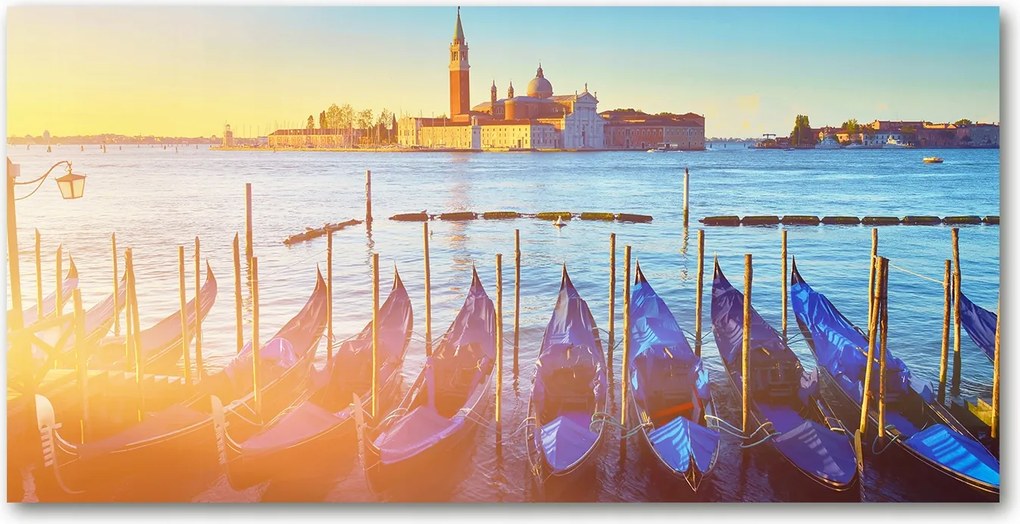 Fotótapéta falra edzett üveg Velence 140x70