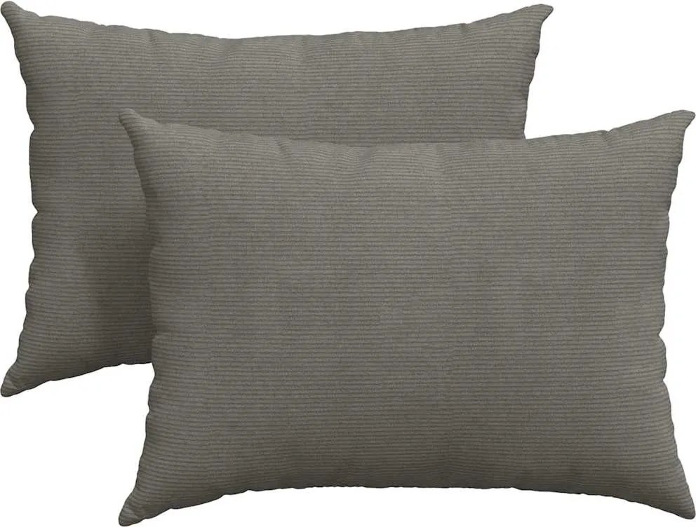 vidaXL Kanapé párnák 2 pcs Világosszürke 70 x 50 cm Bársonyos szövet