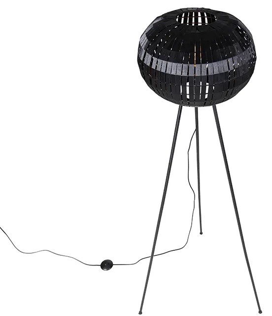 Modern állólámpa állvány fekete - Zoë