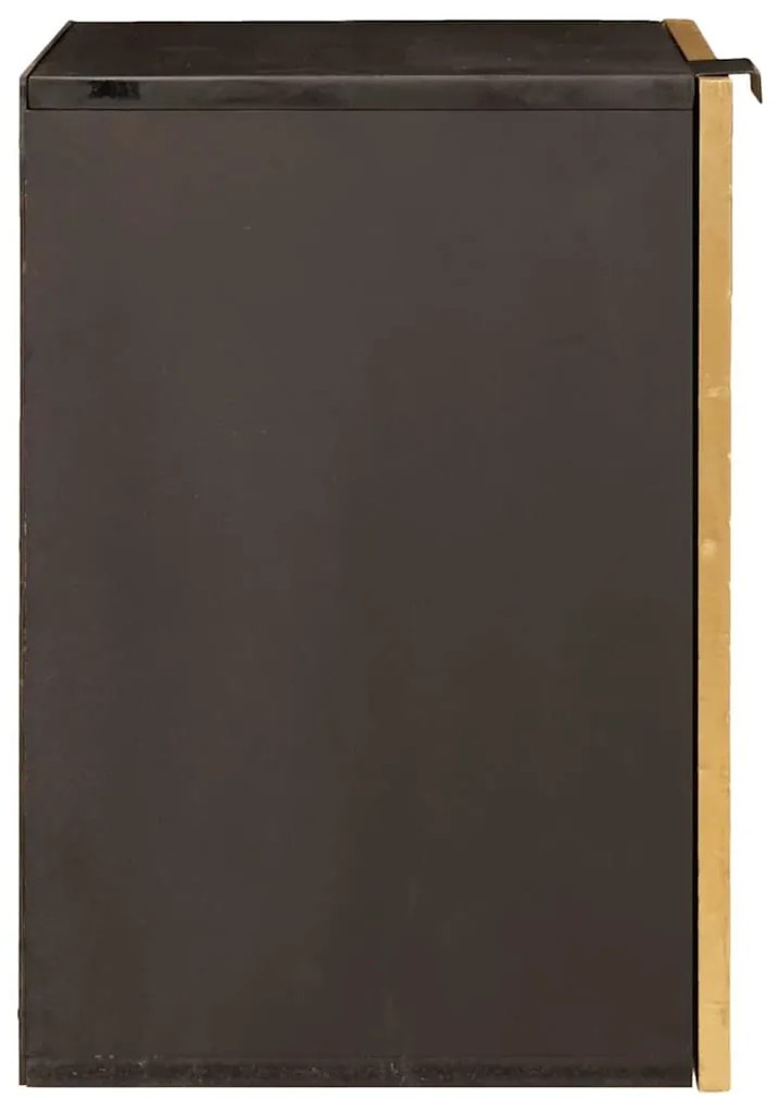 Fürdőszoba Székény polcokkal Fekete és Arany 38 x 33 x 48 cm