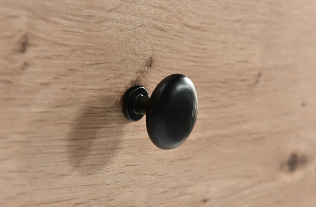 Komód 4 fiókkal és 2 ajtóval Artisan tölgy színben – MODERNO C‑4