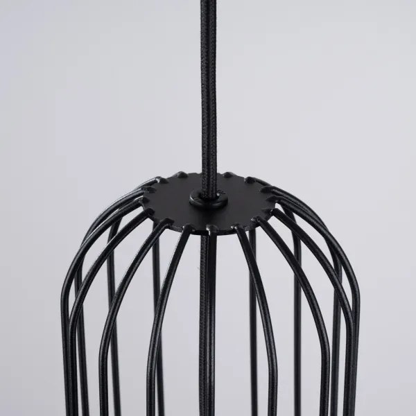 Sollux SL.1332 - Csillár zsinóron BRINA 1xG9/8W/230V fekete