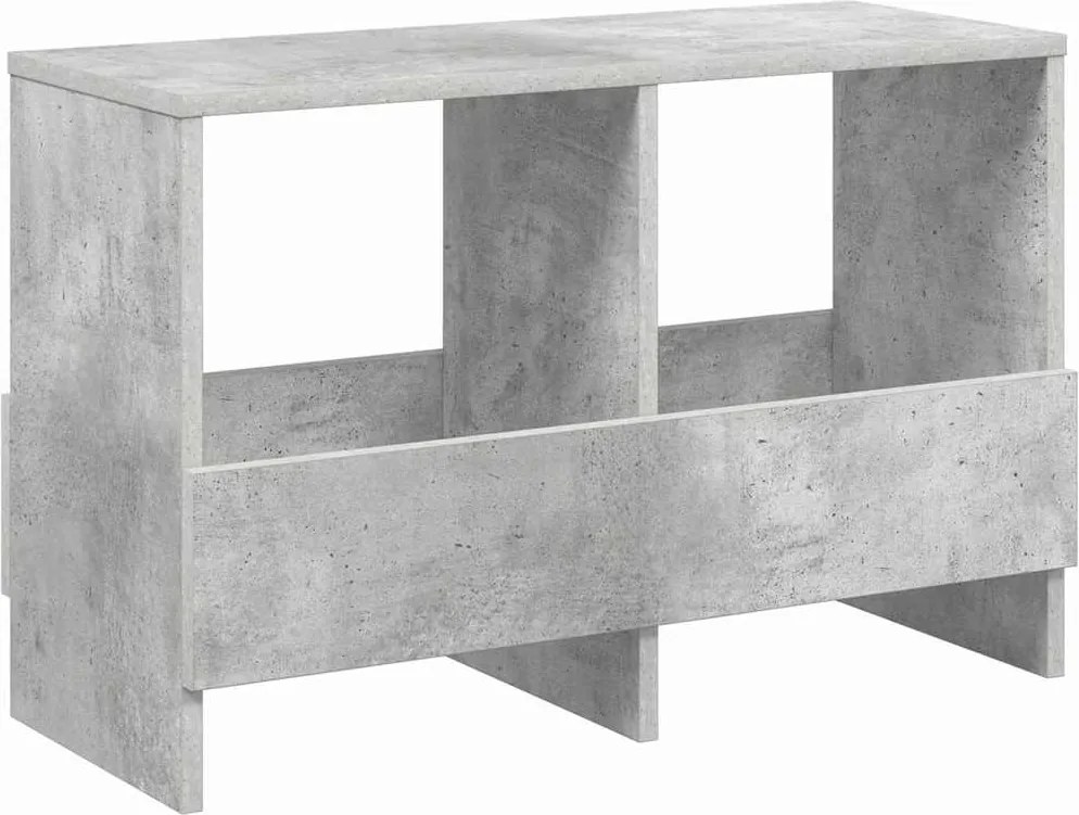 vidaXL Magazin állvány Beton Szürke 68,5 x 30 x 45 cm