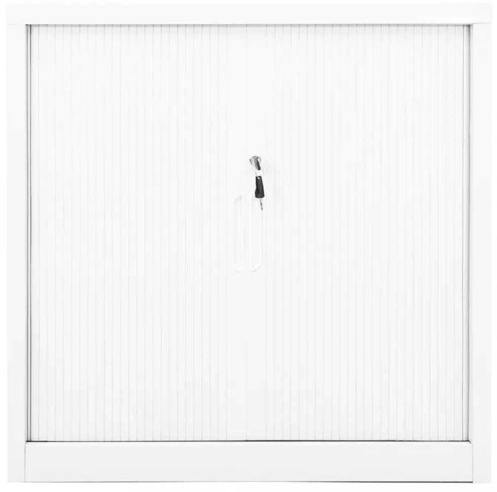 vidaXL fehér acél tolóajtós szekrény 90 x 40 x 90 cm