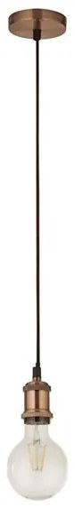 Searchlight 7461CU - Kábeles függőlámpa SUSPENSION 1xE27/60W/230V rézszínű