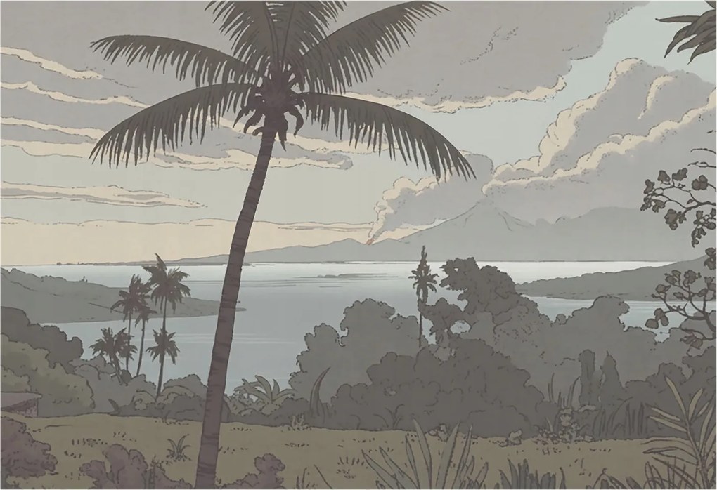 Stílusos Dekoratív fotótapéta Flizelin Egzotikus tájkép 152x104 Ragasztó