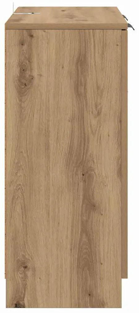 Oldalszekrények 2 pcs Artisan tölgy 60 x 30 x 70 cm Faanyag