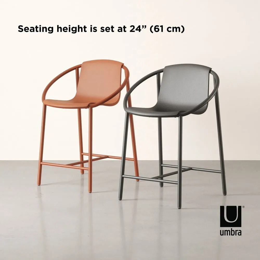 Fekete műanyag bárszék 90 cm Ringo – Umbra