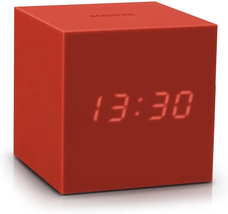 Gravitry Cube piros ébresztőóra LED kijelzővel - Gingko