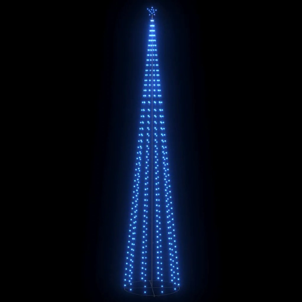 vidaXL kúp alakú karácsonyfa 752 kék LED-del 160 x 500 cm
