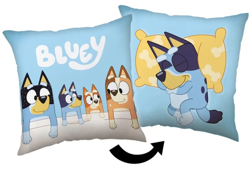 Gyerek párna 40x40 cm Bluey – Jerry Fabrics