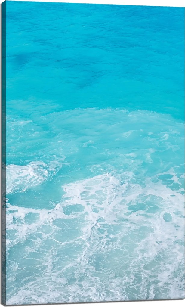 Vászonkép Hab a tengeren Hullámok Víz 60x100 cm Ideális ajándék