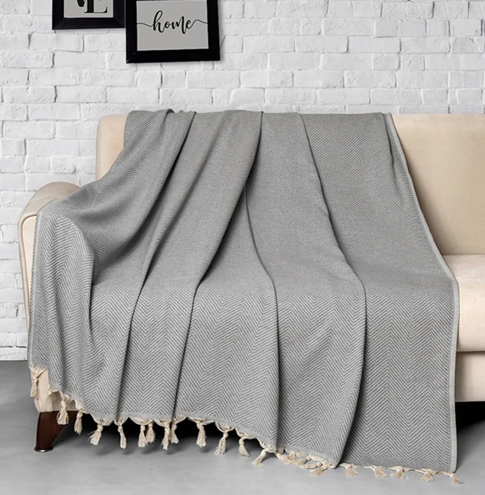 Trendy kanapévédő 170 × 230 cm, szürke