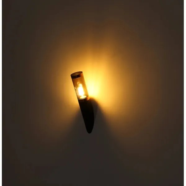 Globo 3157BC - Kültéri fali lámpa BOSTON 1xE27/23W/230V IP44 fekete/réz