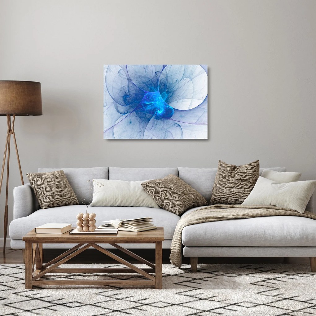 Absztrakt kép (üvegen) (70x50 cm)