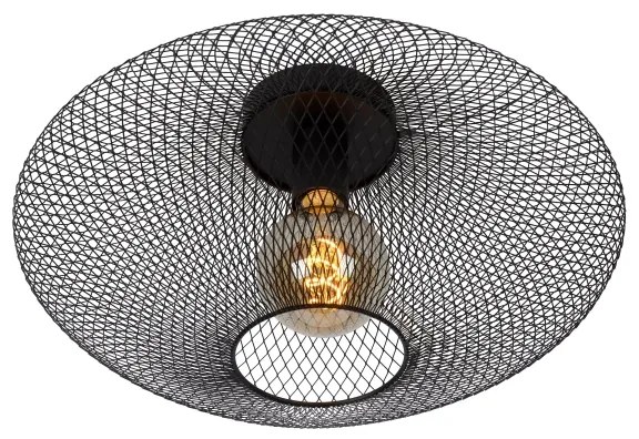 Lucide 21123/45/30 - Mennyezeti lámpa MESH 1xE27/40W/230V fekete