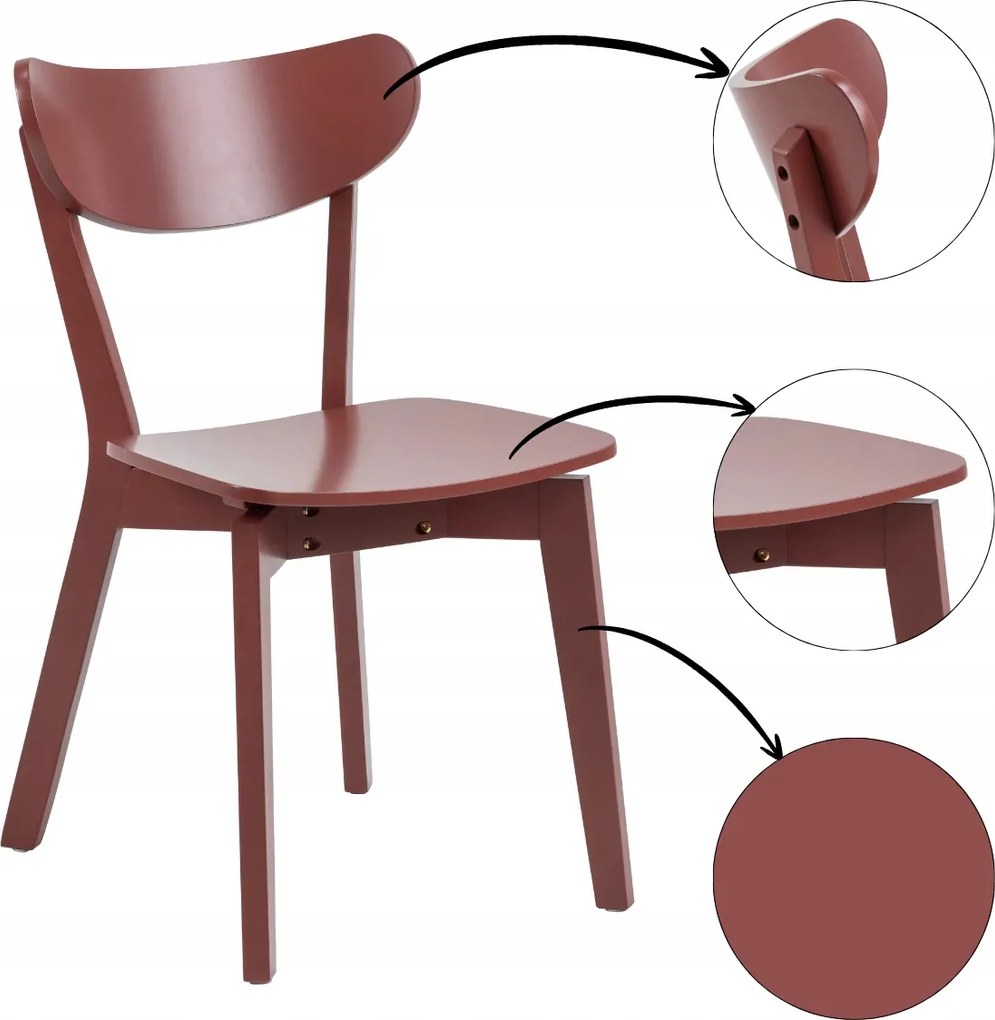 Étkező szék nappali konyha háttámla barna Roxby